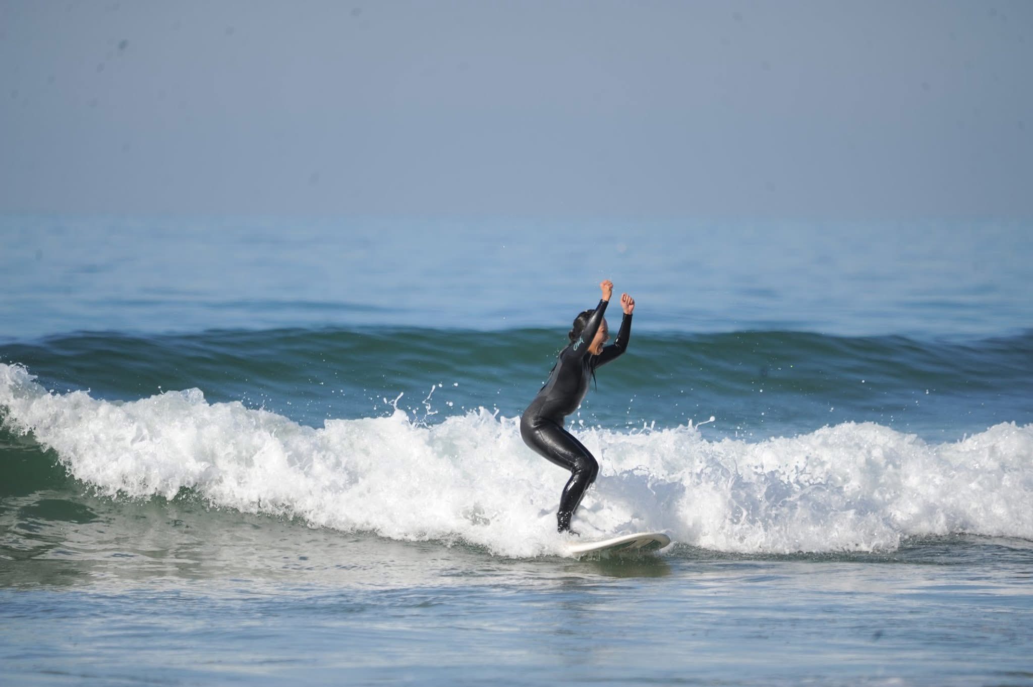 Learning to surf in Agadir Morocco